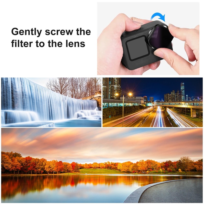 GoPro HERO ND16 Lens Filter Pro Optical Glass AntiGlare Camera Filter 5