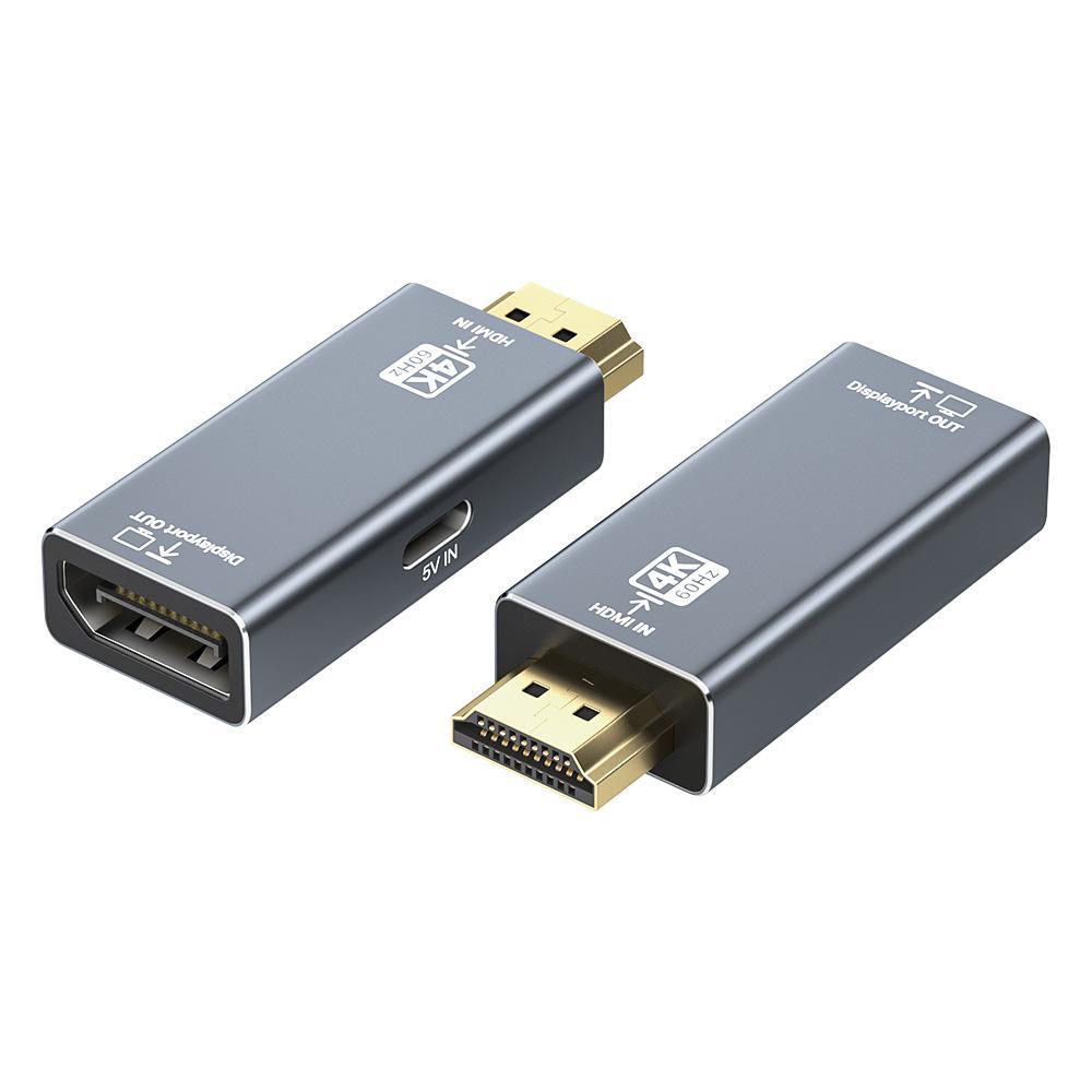 4K HDMI to DisplayPort Adapter 60Hz High Speed Converter for Ultra HD Displays
