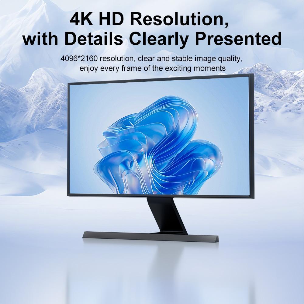 4K HDMI to DisplayPort Adapter 60Hz High Speed Converter for Ultra HD Displays