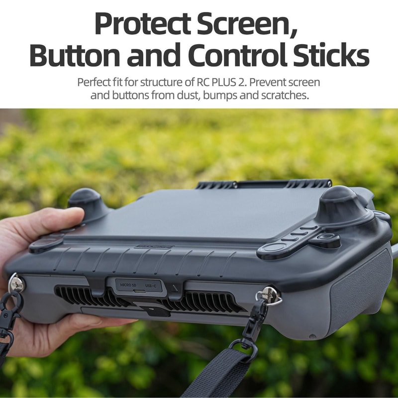 DJI RC Plus 2 Sunshade Cover with Screen Protection Foldable Anti-Glare Remote Shield