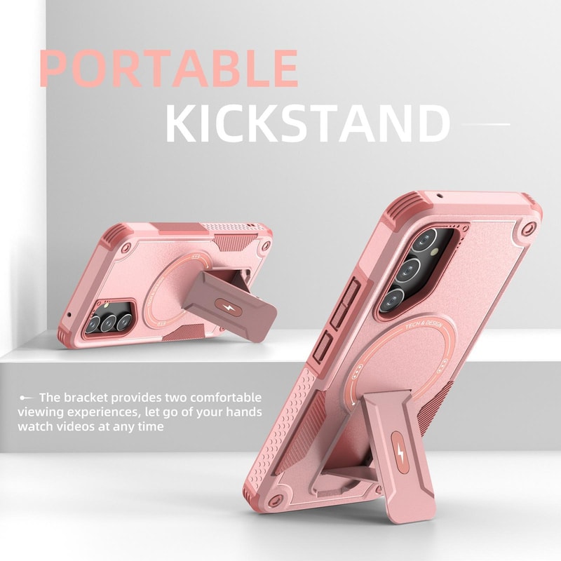 For Samsung Galaxy Armor MagSafe Holder PC Hybrid TPU Phone Case 1