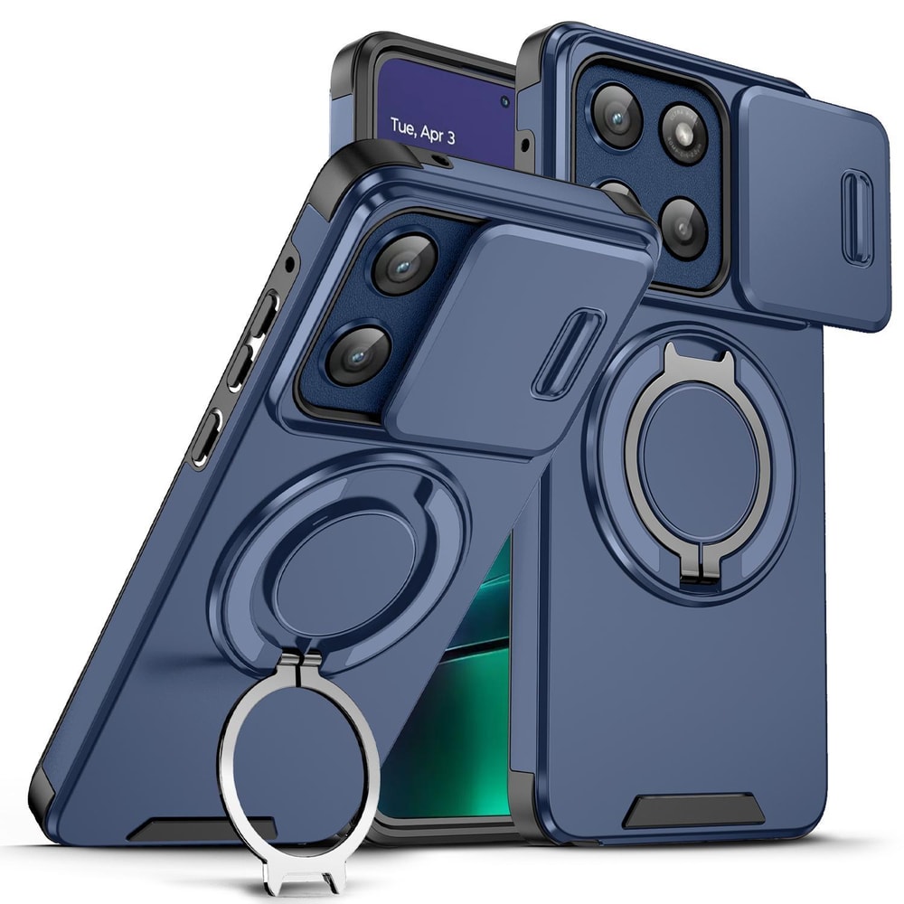 Moto G Stylus 5G Camshield Case With Ring Holder Shockproof Protective Cover 0