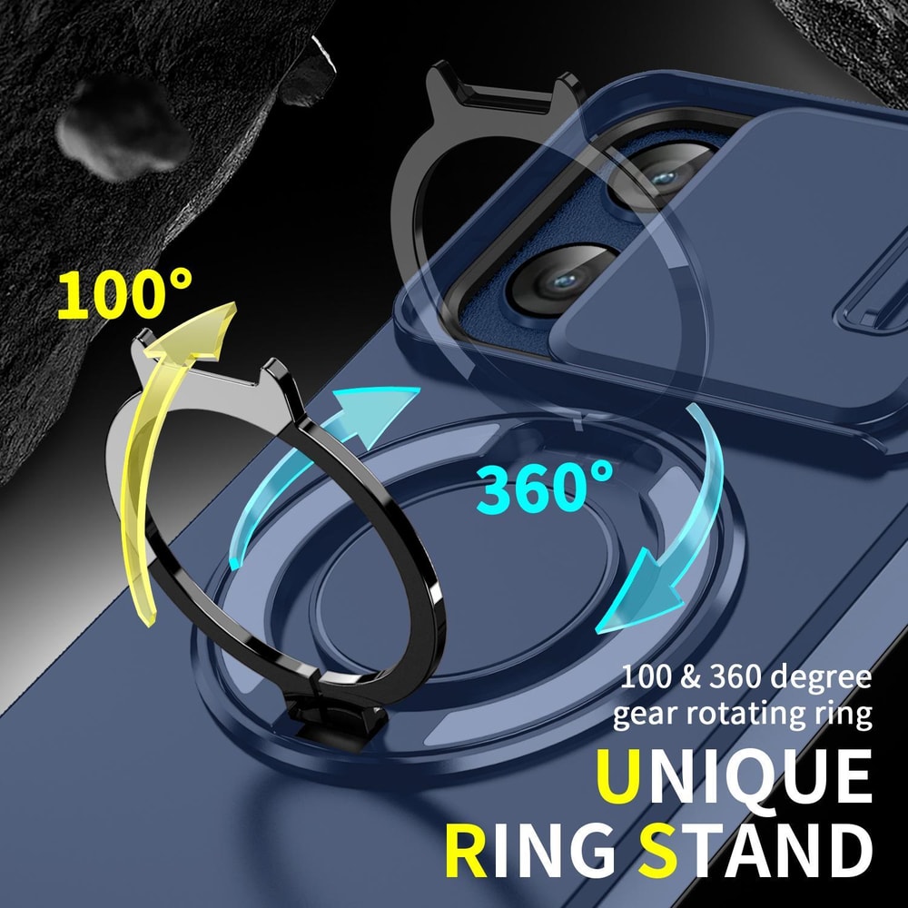 Moto G Stylus 5G Camshield Case With Ring Holder Shockproof Protective Cover 2