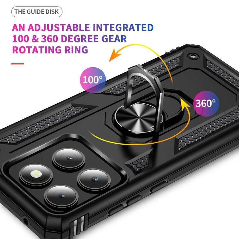Motorola Edge Shockproof TPU PC Case With Ring Holder Kickstand Protective Cover 5