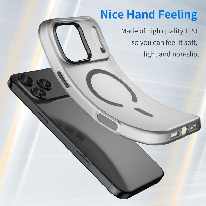 For IPhone MagSafe Frosted Translucent TPU PC Full Coverage Phone Case 2