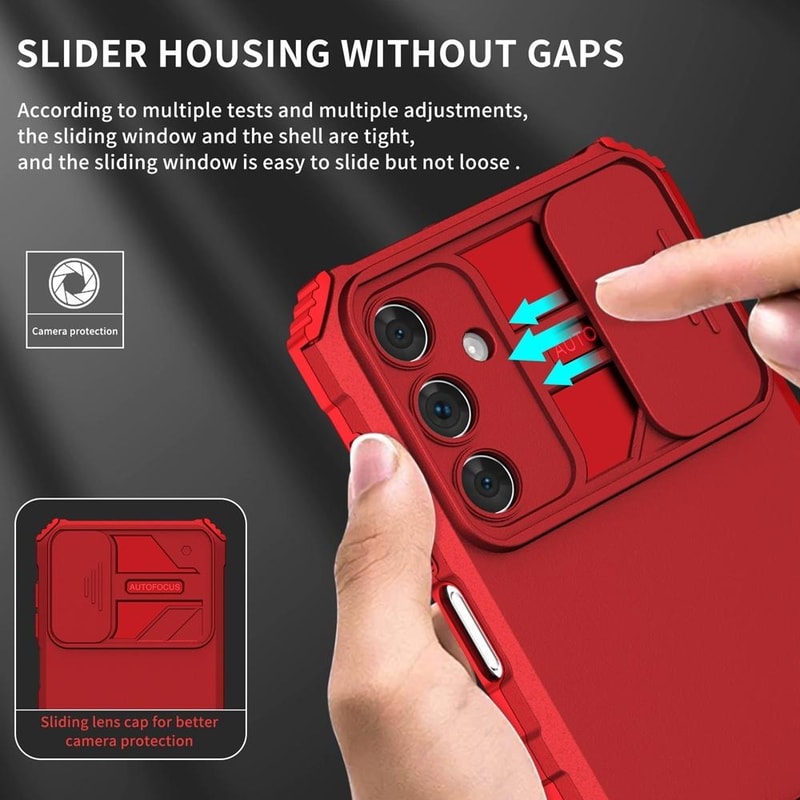 Samsung Galaxy Camshield Case With Stand Shockproof Sliding Camera Cover 4