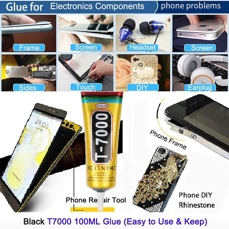 Universal LCD Screen Repair Glue Black Adhesive For Phone Screen DIY Fix 4