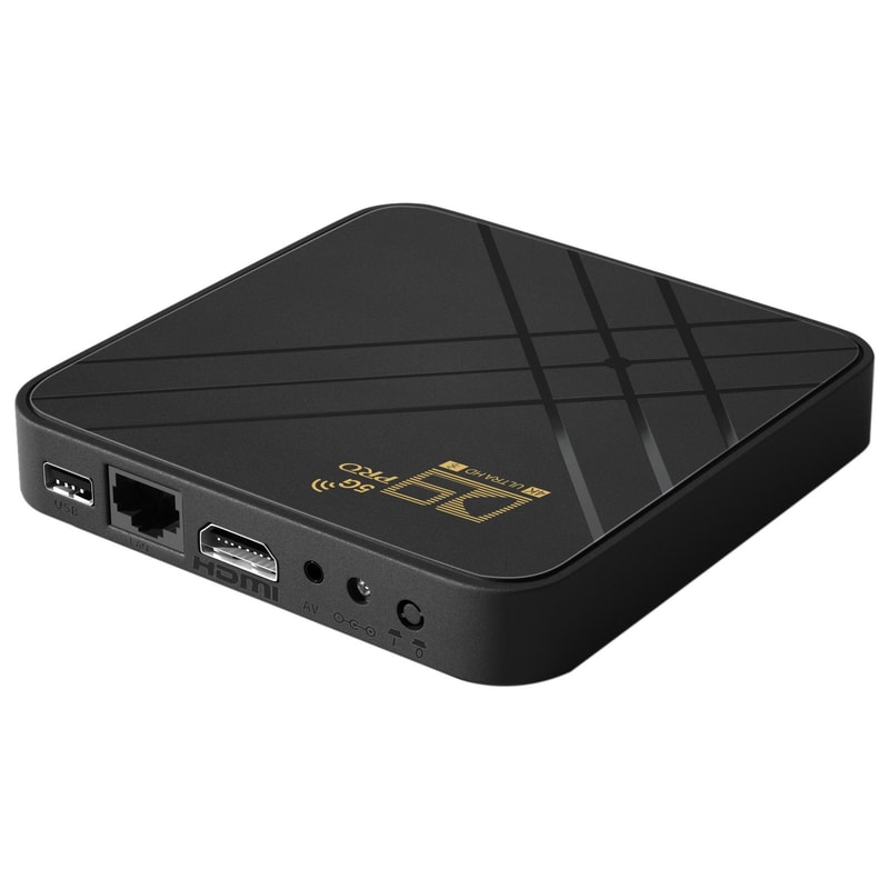 D9 Pro 4K Android TV Box Dual WiFi Streaming Media Player with Bluetooth & Screen Mirroring