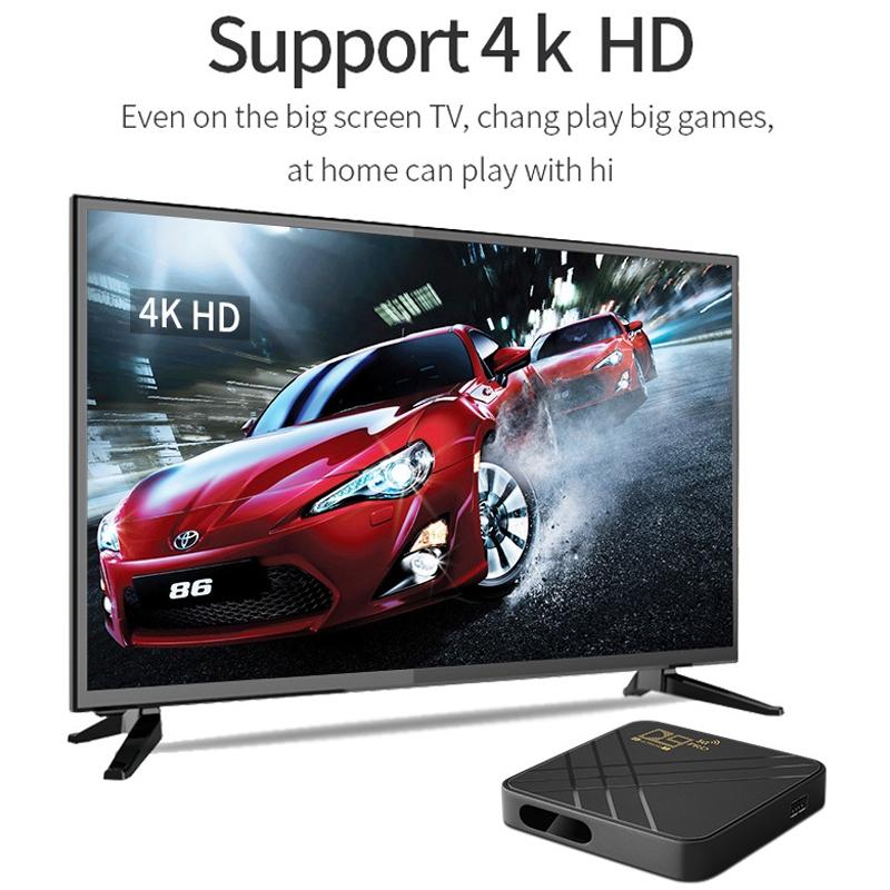 D9 Pro 4K Android TV Box Dual WiFi Streaming Media Player with Bluetooth & Screen Mirroring