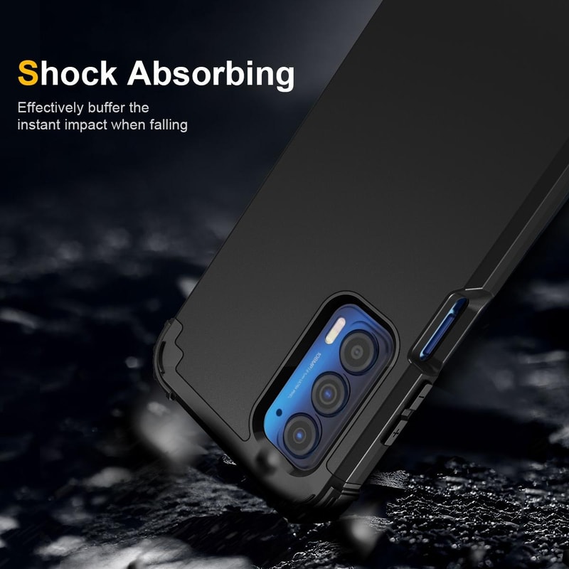 Motorola Edge 2021 Protective Phone Case Shockproof PC Silicone Case With Slim Grip 3
