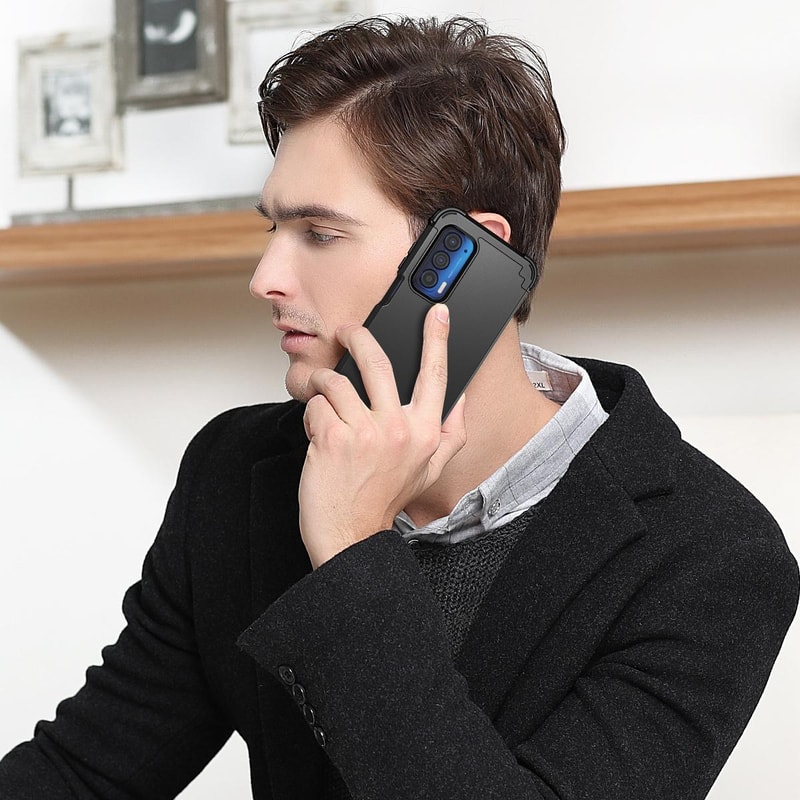 Motorola Edge 2021 Protective Phone Case Shockproof PC Silicone Case With Slim Grip 6