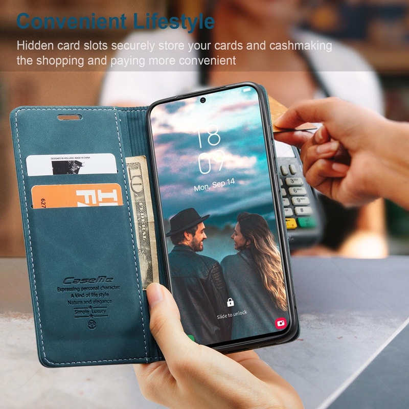 Samsung Galaxy Wallet Case Flip Leather Phone Case With Card Holder Stand Cover 3