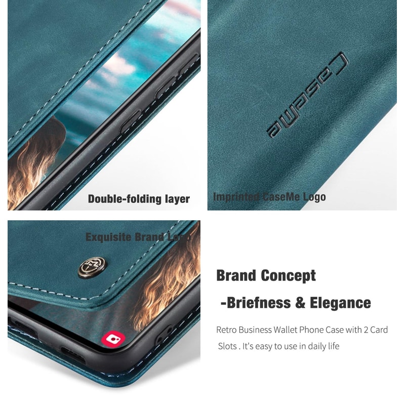 Samsung Galaxy Wallet Case Flip Leather Phone Case With Card Holder Stand Cover 6