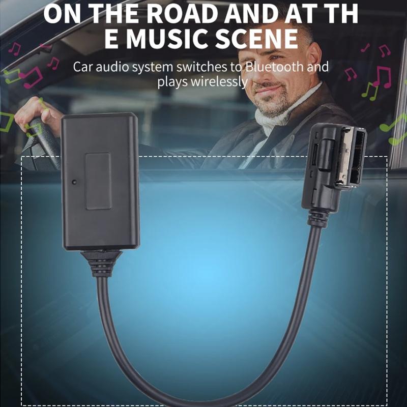 Audi MMI Bluetooth Audio Cable Wireless Music Adapter Harness For Audi VW Skoda 4