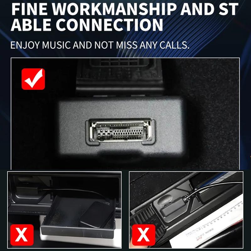 Audi MMI Bluetooth Audio Cable Wireless Music Adapter Harness For Audi VW Skoda 5