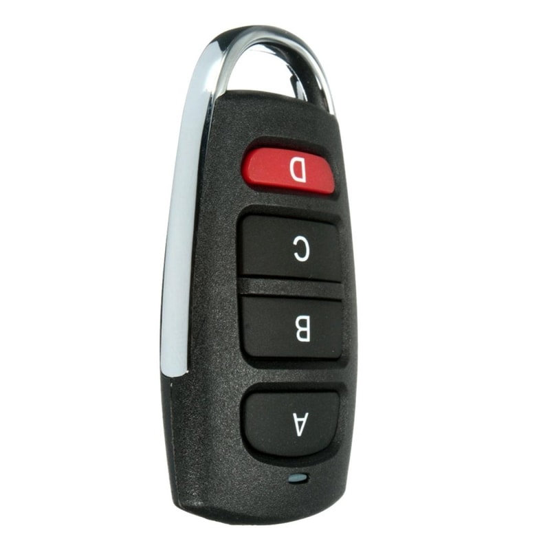 Universal 433MHz Garage Door Remote Cloner 4-Button Wireless Key Fob