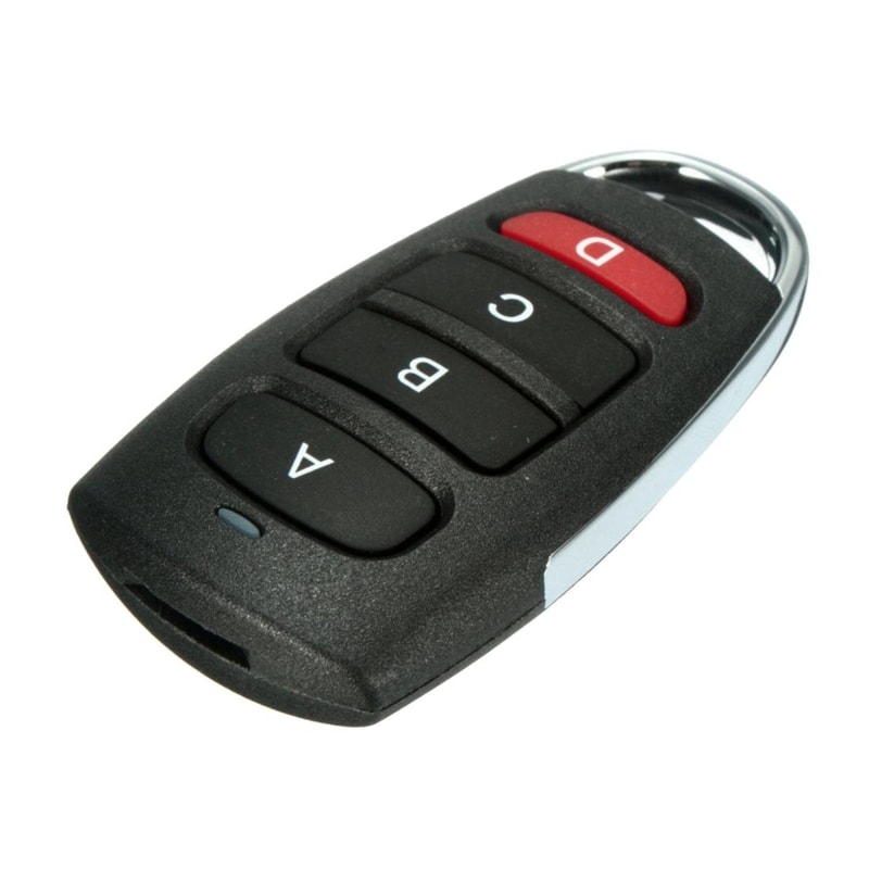 Universal 433MHz Garage Door Remote Cloner 4-Button Wireless Key Fob