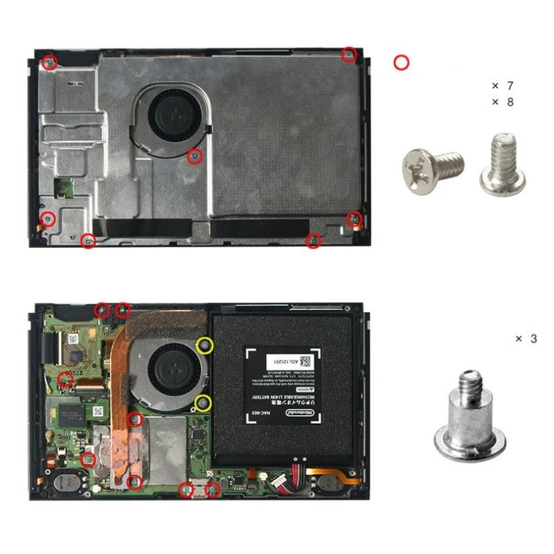 Nintendo Switch Replacement Screw Set, 40 Piece Switch repair kit for Console Maintenance