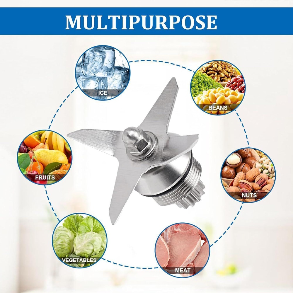 Vitamix 5200 Blade Replacement Kit Stainless Steel Ice Crusher Assembly 4