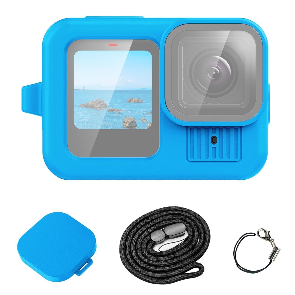 GoPro HERO Black Silicone Protective Case With Lens Cover And Wrist Strap 5