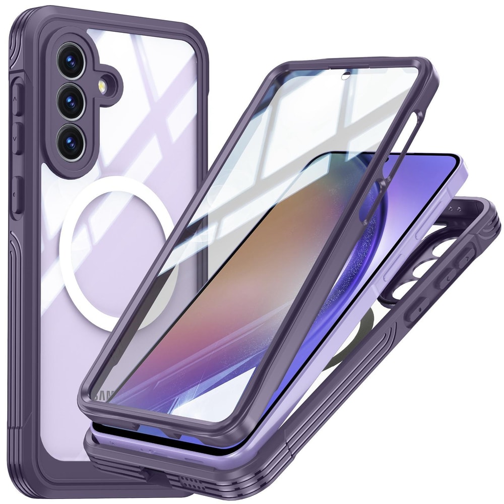 MagSafe Tempered Glass Phone Case For Samsung Galaxy Shockproof Clear Cover 9