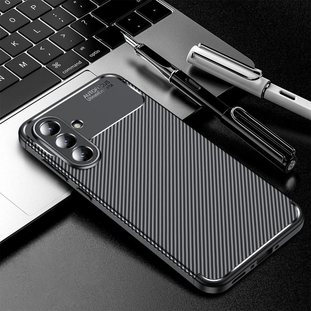 Samsung Galaxy carbon fiber phone case, Shockproof Slim TPU Protective Cover