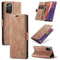 CaseMe Leather Wallet Case for Samsung Galaxy, Flip Stand Phone Case with Card Holder