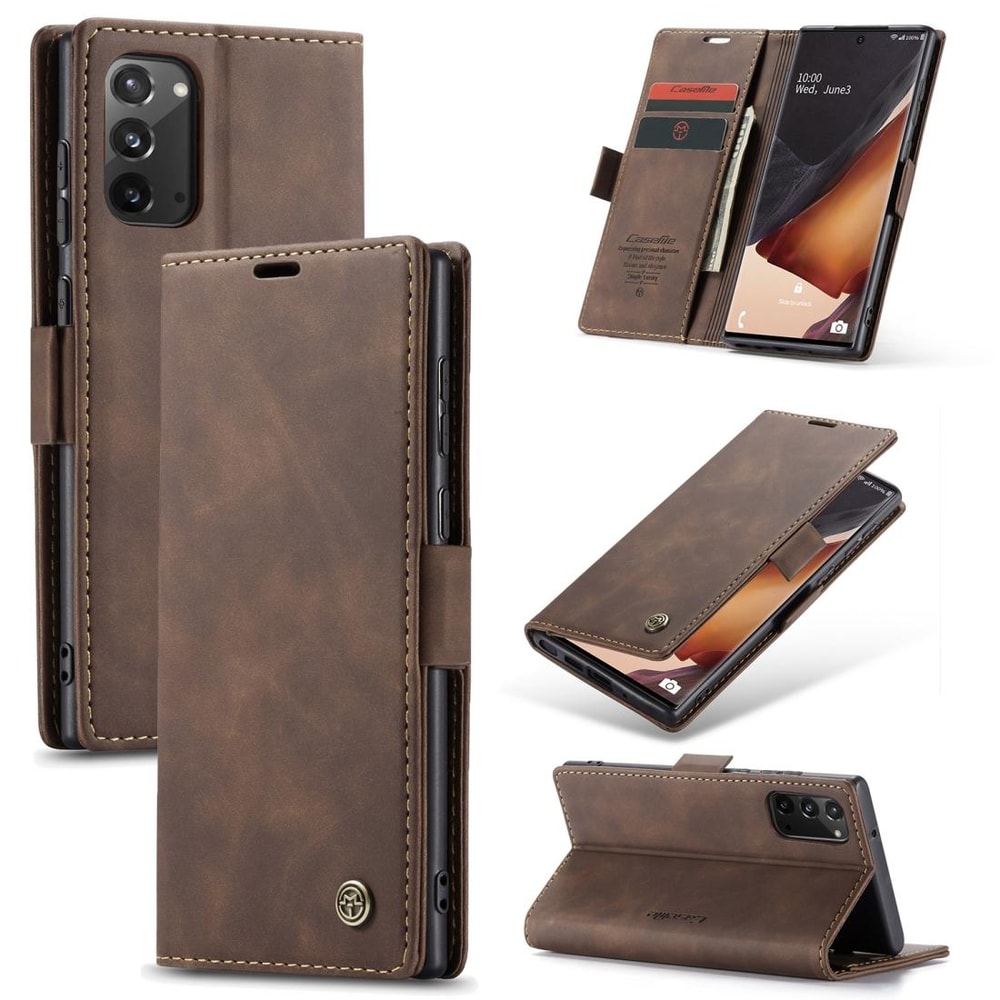 CaseMe Leather Wallet Case for Samsung Galaxy, Flip Stand Phone Case with Card Holder