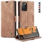 CaseMe Leather Wallet Case for Samsung Galaxy, Flip Stand Phone Case with Card Holder