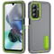 Rugged Shockproof Phone Case with Built-In Stand Hybrid Silicone Armor Cover