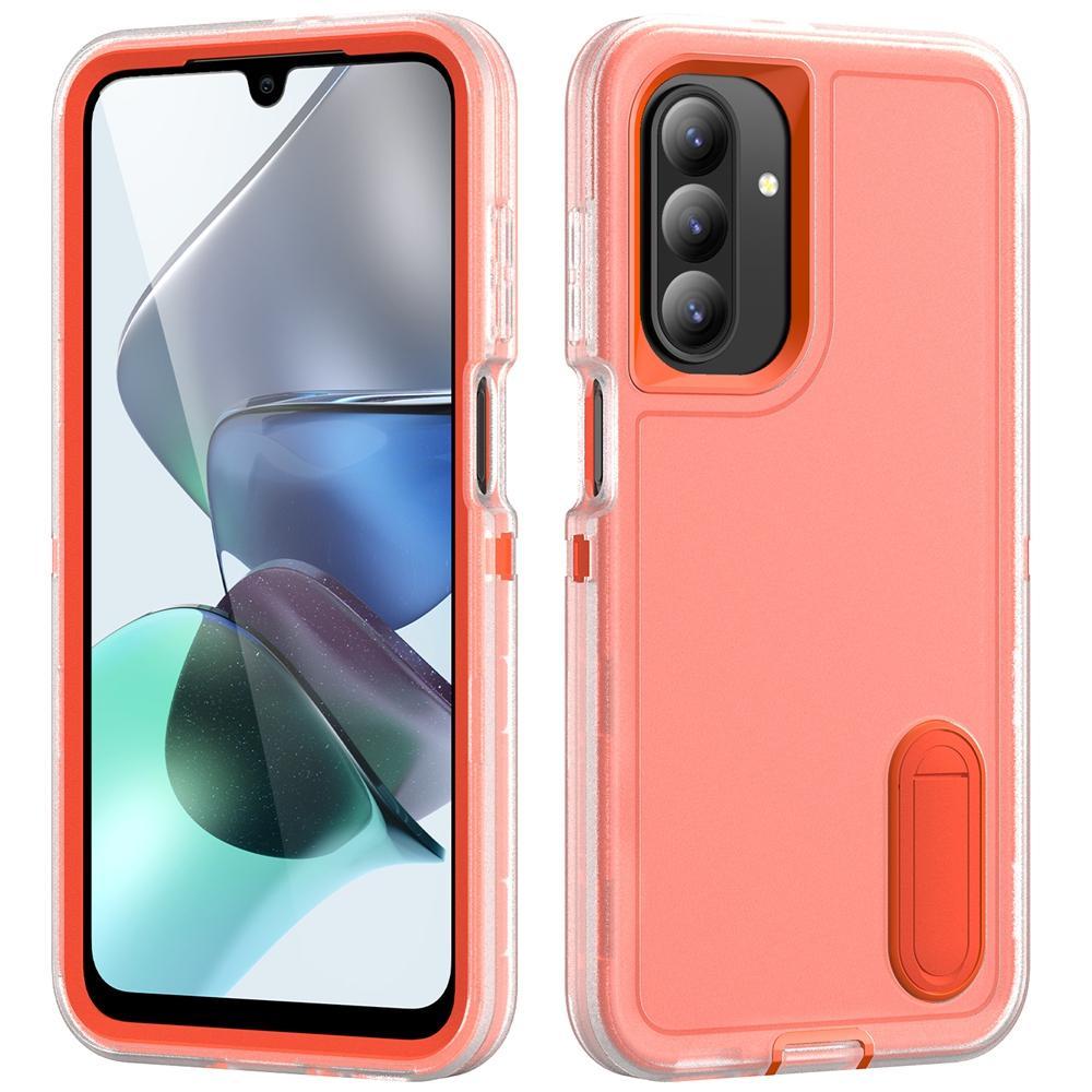 Rugged Shockproof Phone Case with Built-In Stand Hybrid Silicone Armor Cover