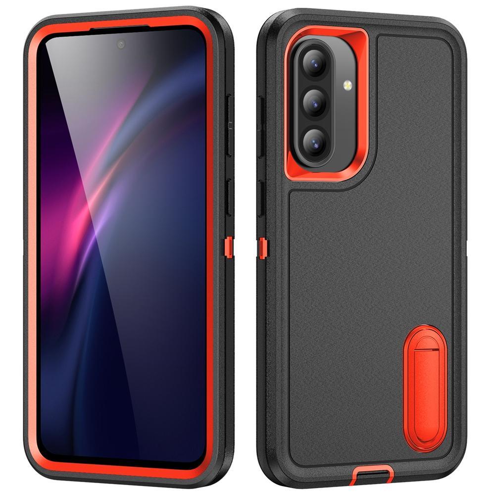 Rugged Shockproof Phone Case with Built-In Stand Hybrid Silicone Armor Cover