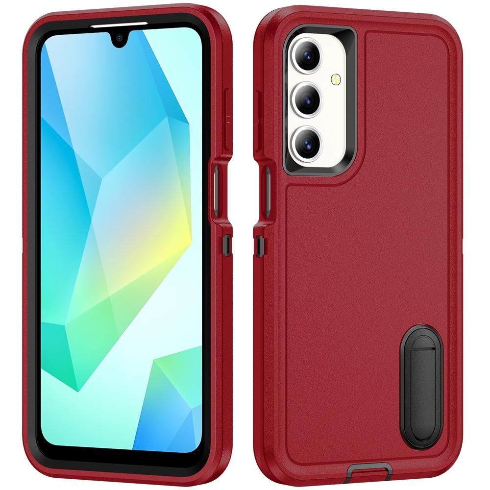 Rugged Shockproof Phone Case with Built-In Stand Hybrid Silicone Armor Cover