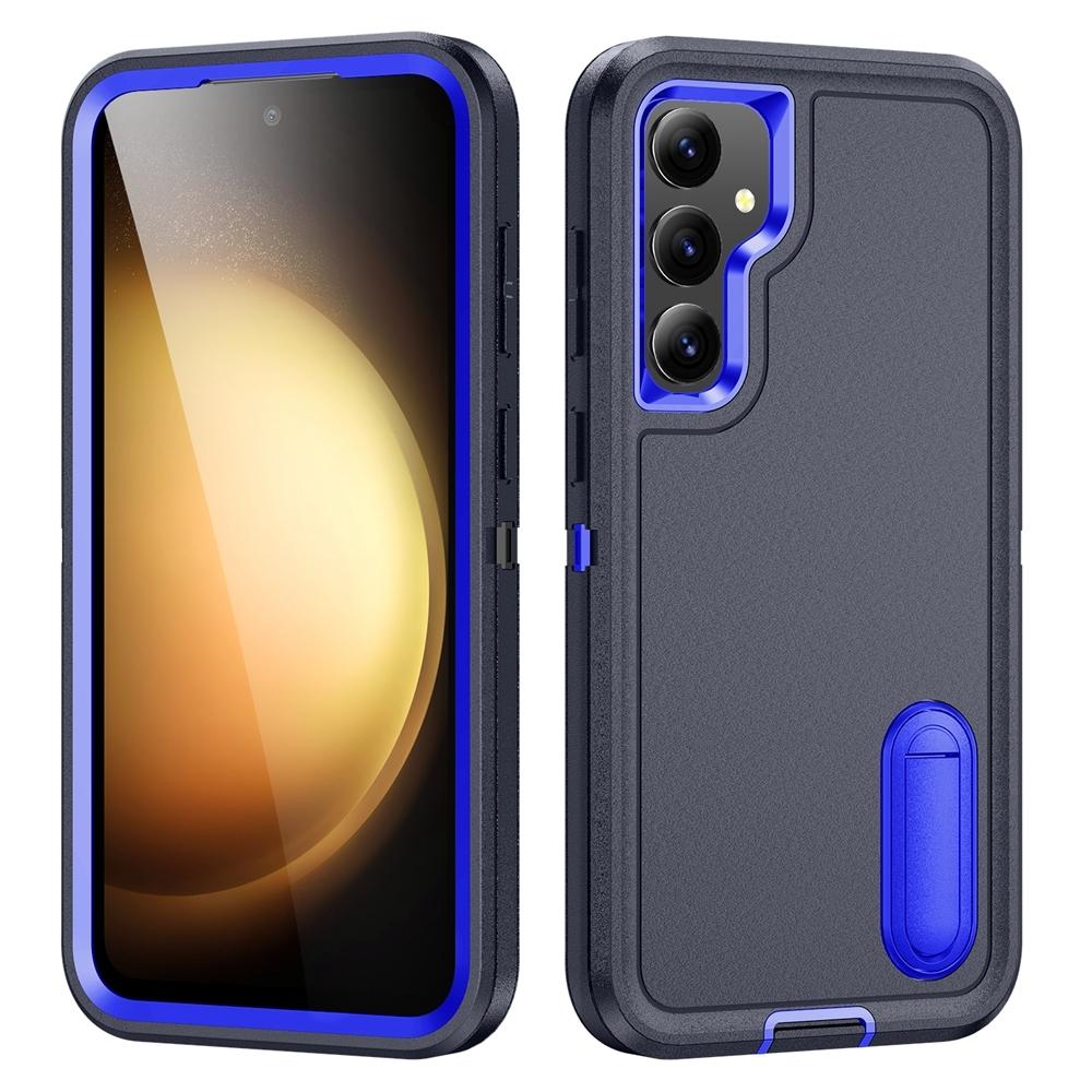 Rugged Shockproof Phone Case with Built-In Stand Hybrid Silicone Armor Cover