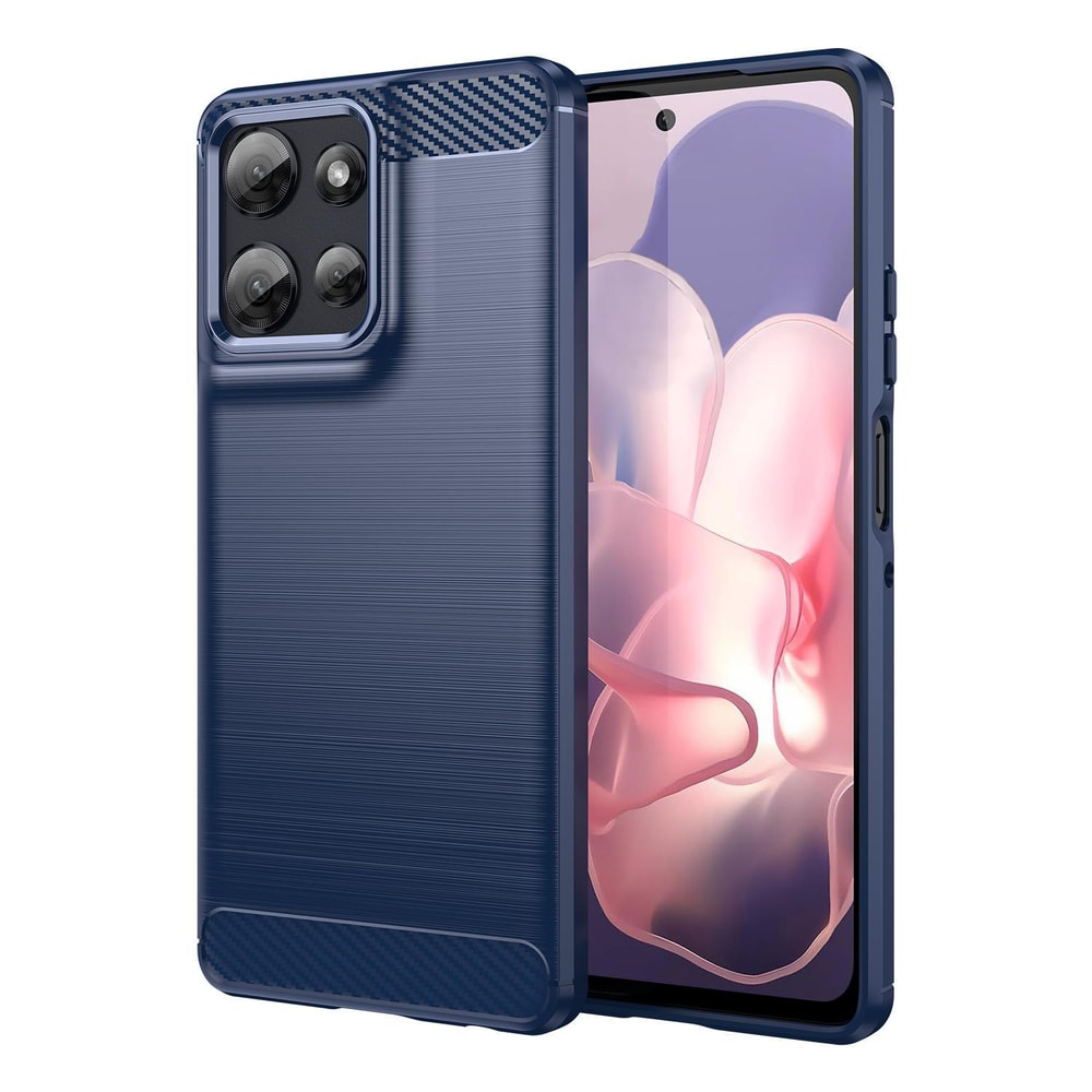 Carbon Fiber Brushed TPU Case for Motorola Moto Shockproof Slim Protective Phone Cover