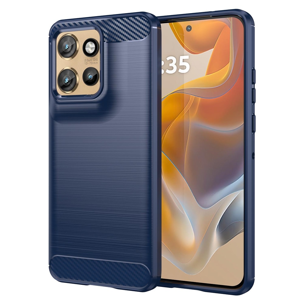 Carbon Fiber Brushed TPU Case for Motorola Moto Shockproof Slim Protective Phone Cover