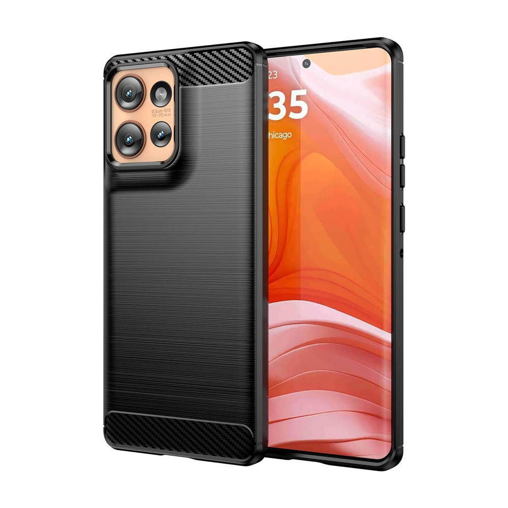 Carbon Fiber Brushed TPU Case for Motorola Moto Shockproof Slim Protective Phone Cover