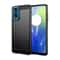 Carbon Fiber Brushed TPU Case for Motorola Moto Shockproof Slim Protective Phone Cover