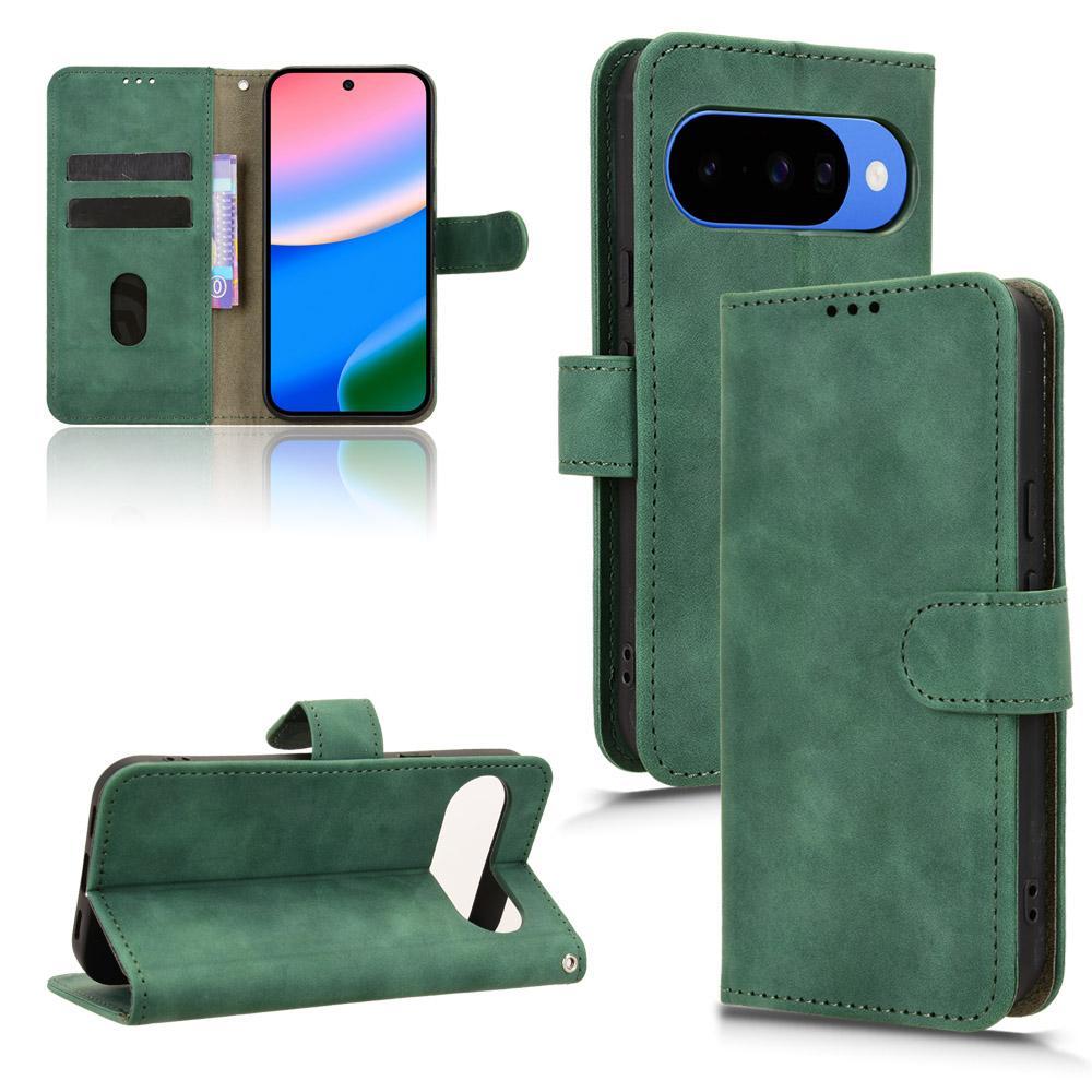 Magnetic Flip Leather Wallet Case for Google Pixel Skin Feel Shockproof Cover