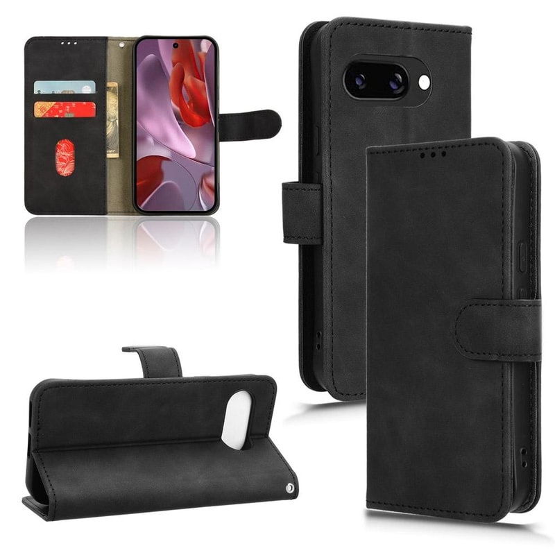 Magnetic Flip Leather Wallet Case for Google Pixel Skin Feel Shockproof Cover