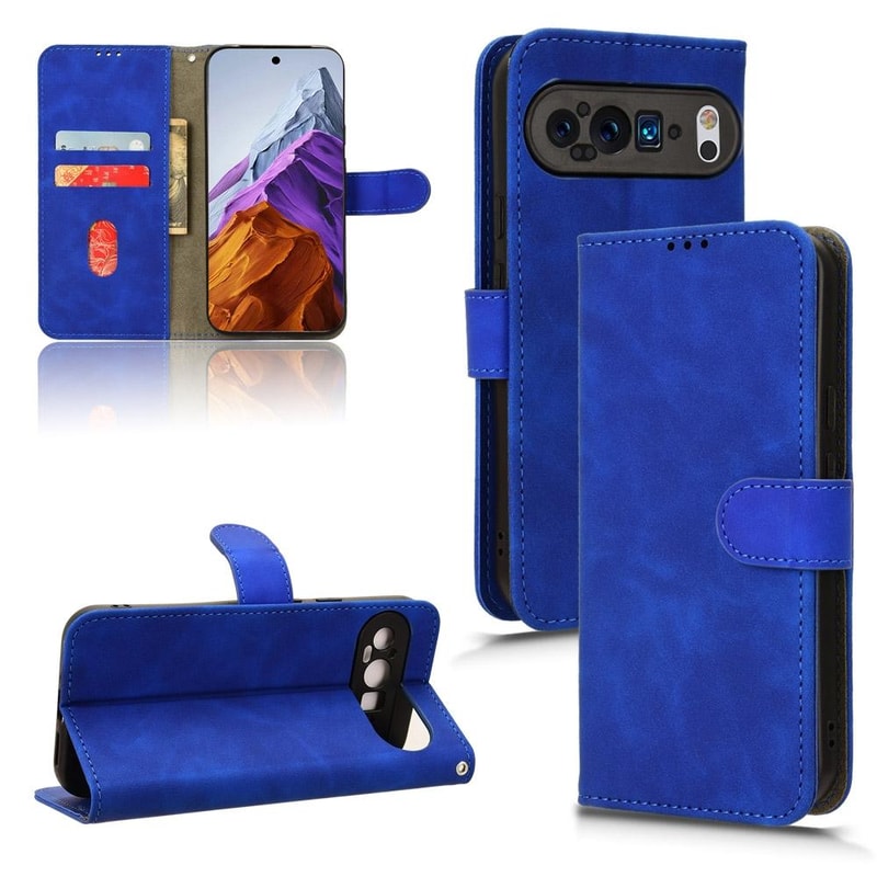 Magnetic Flip Leather Wallet Case for Google Pixel Skin Feel Shockproof Cover