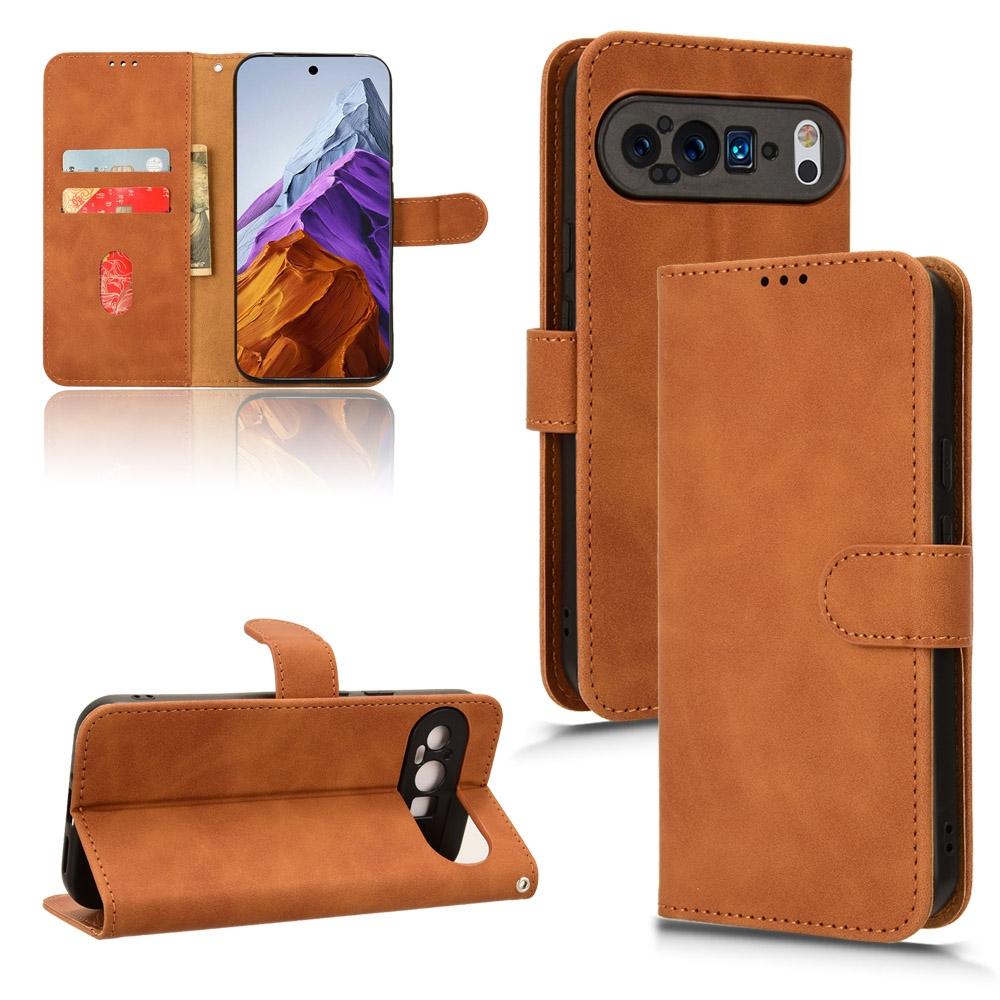 Magnetic Flip Leather Wallet Case for Google Pixel Skin Feel Shockproof Cover