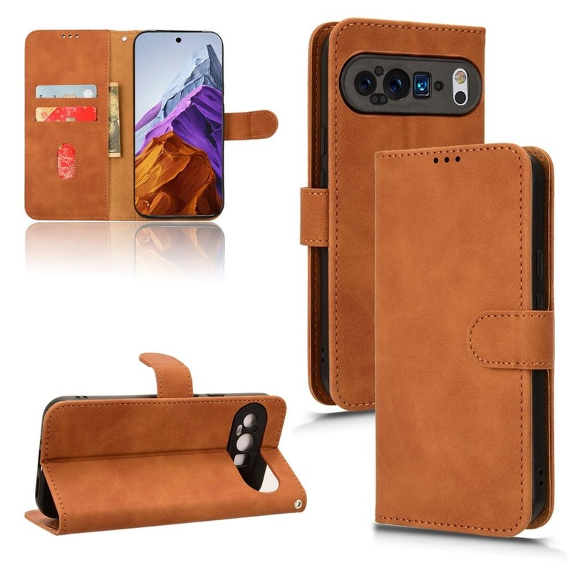 Magnetic Flip Leather Wallet Case for Google Pixel Skin Feel Shockproof Cover
