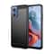 Motorola Moto G Power carbon fiber phone case slim shockproof TPU case with brushed grip design