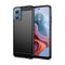 Motorola Moto G Power carbon fiber phone case slim shockproof TPU case with brushed grip design