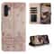 Cute Cat Embossed Wallet Phone Case for Samsung Galaxy with Card Holder and Lanyard