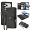 For IPhone Lawa Series 2 In 1 Wallet Zipper Detachable MagSafe Phone Case With Lanyard 11