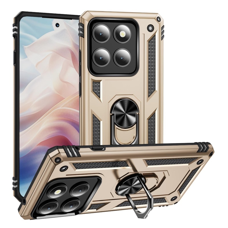 Motorola Edge Shockproof TPU PC Case With Ring Holder Kickstand Protective Cover 6