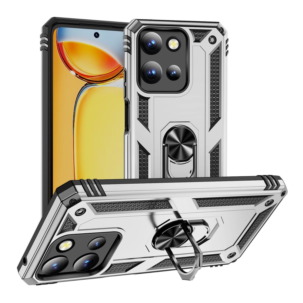 Motorola Edge Shockproof TPU PC Case With Ring Holder Kickstand Protective Cover 21