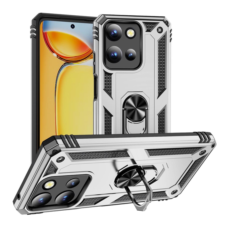 Motorola Edge Shockproof TPU PC Case With Ring Holder Kickstand Protective Cover 21